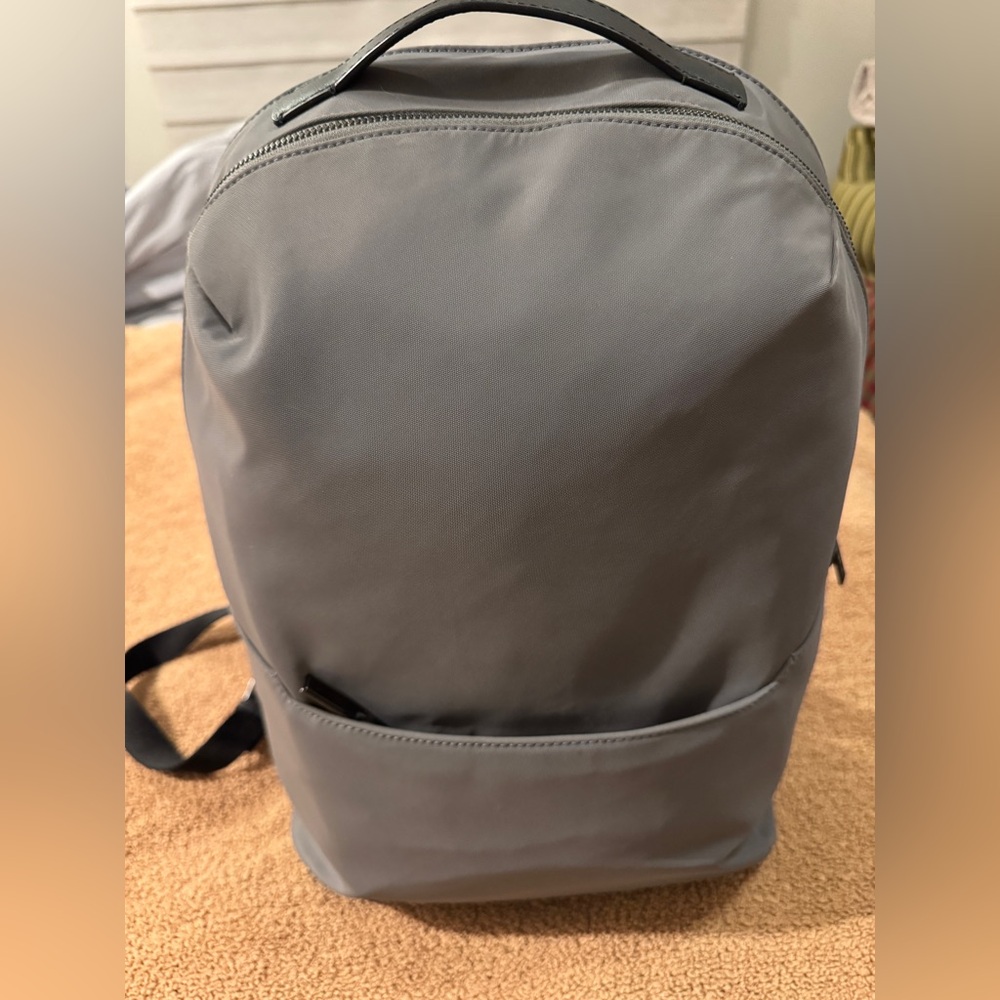 AWAY The Everywhere Zip Backpack. Grey. Amazing condition!!